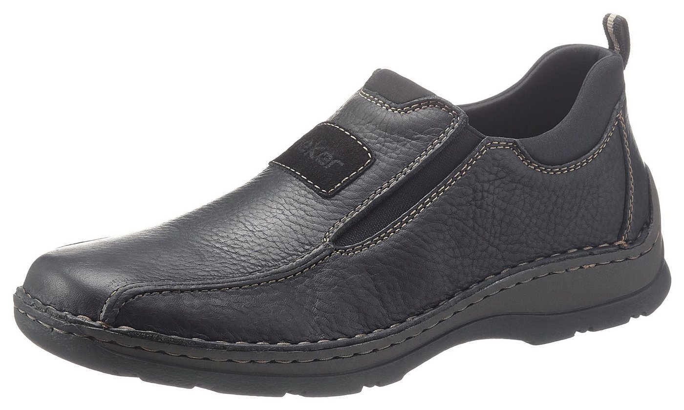 Rieker Slip-On Sneaker Slipper, Schlupfschuh, Halbschuh, Freizeitschuh mit Stretcheinsätze