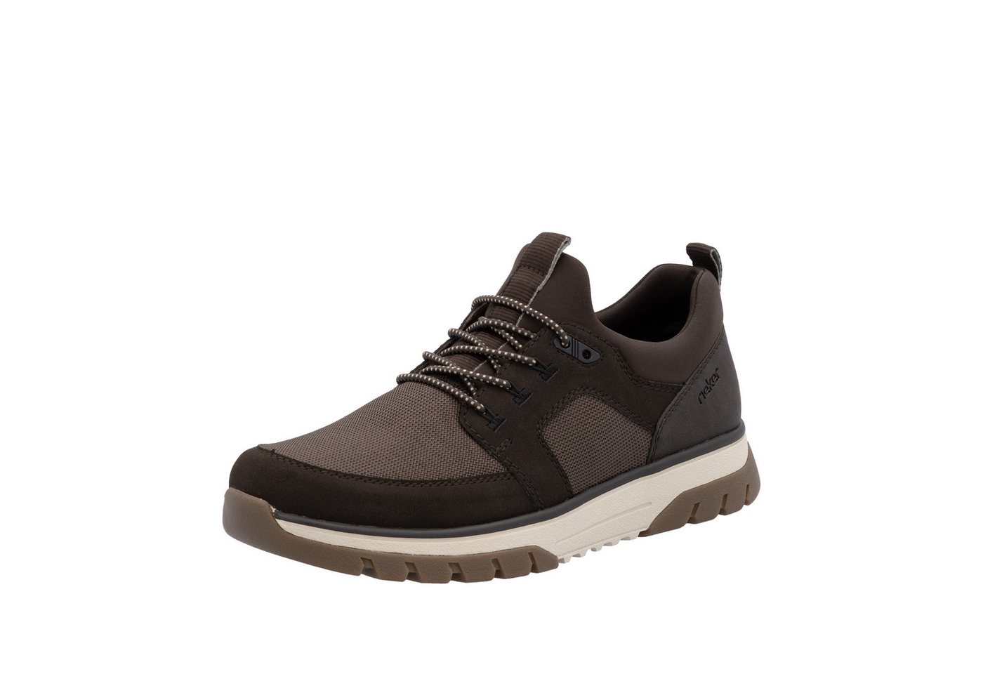 Rieker Slip-On Sneaker Slipper, Schlupfschuh, Halbschuh mit weicher MemoSoft-Innensohle (braun)