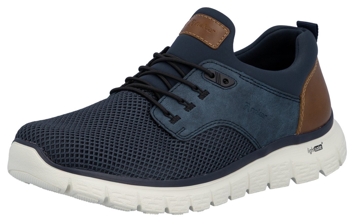 Rieker Slip-On Sneaker Trekking Sandale, Sommerschuh, Freizeitschuh mit Gummizug