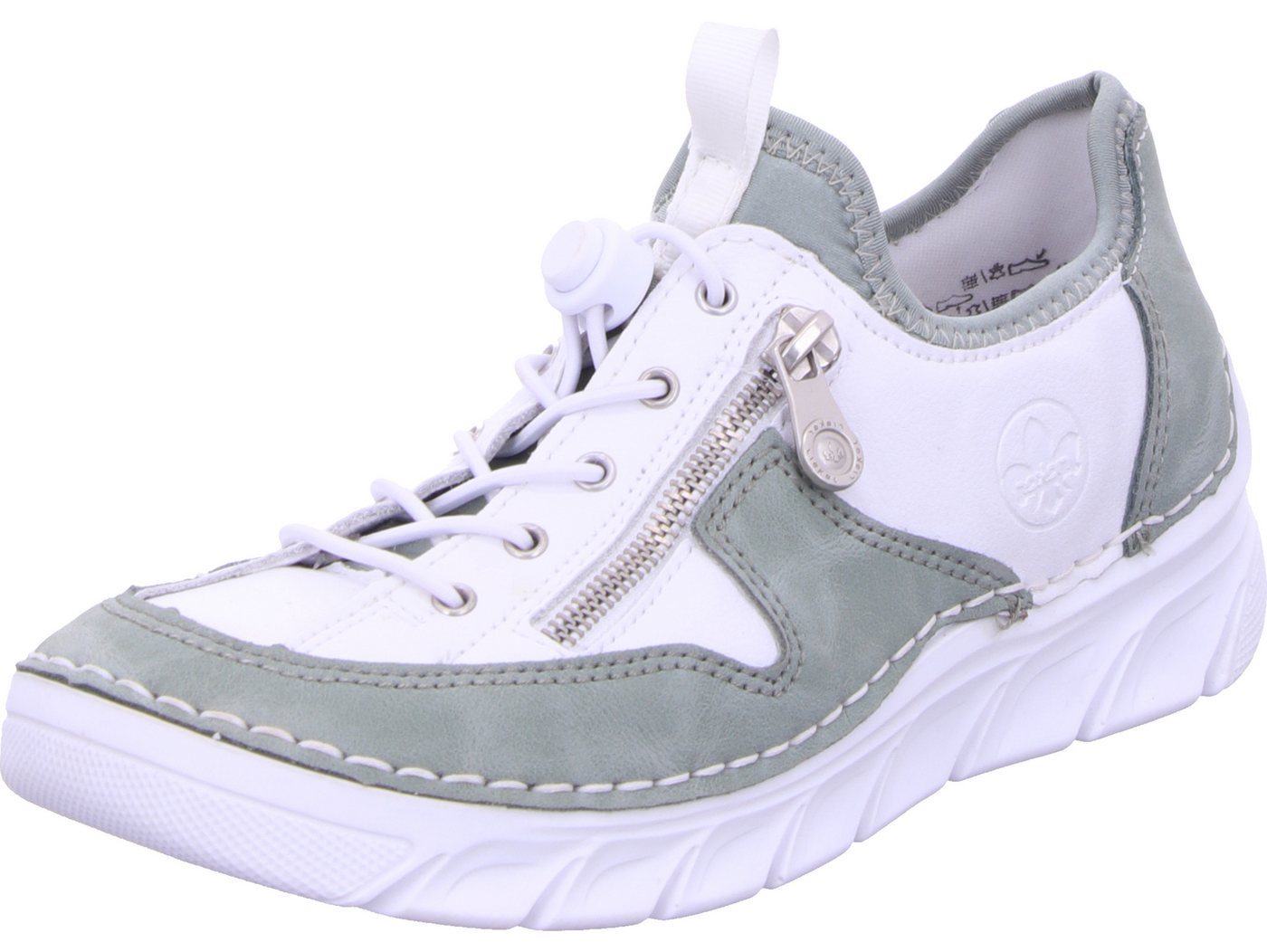 Rieker Slipper echtes Leder (grün)