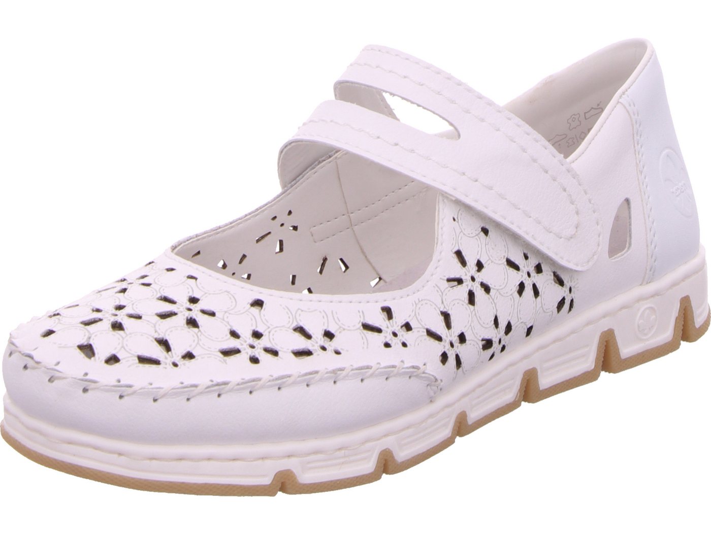 Rieker Slipper echtes Leder (weiß)