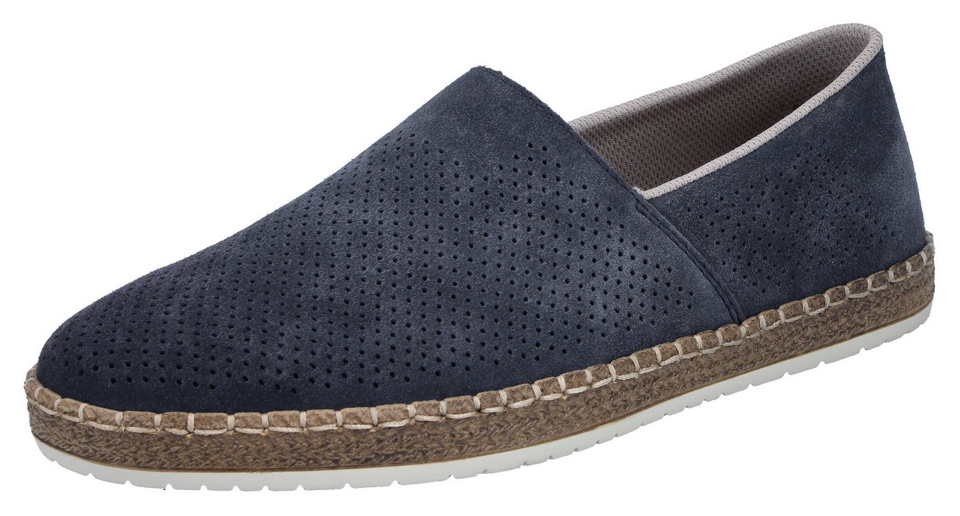 Rieker Slipper, Schlupfschuh, Casual-Slipper, Mokassin mit Perforation