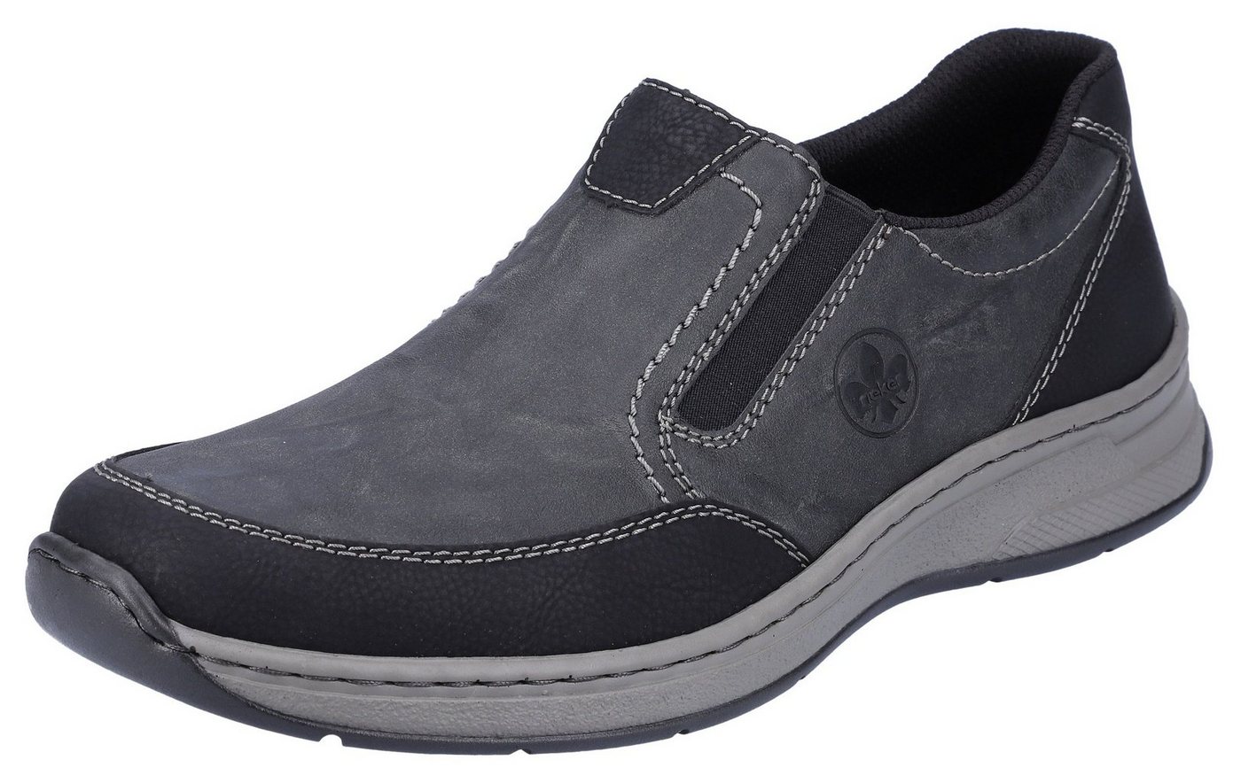 Rieker Slipper, Schlupfschuh, Halbschuh mit Stretcheinsätze
