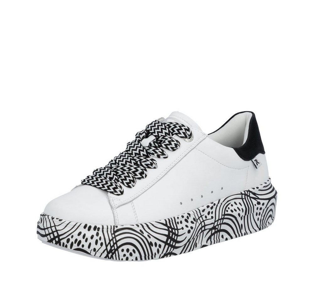 Rieker Slipper (schwarz/weiß)