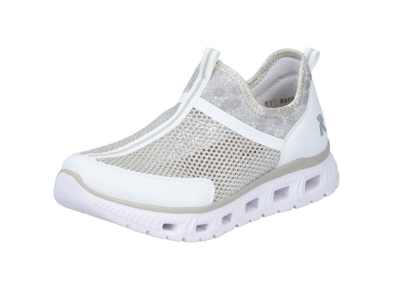 Rieker Slipper (silber/weiß)