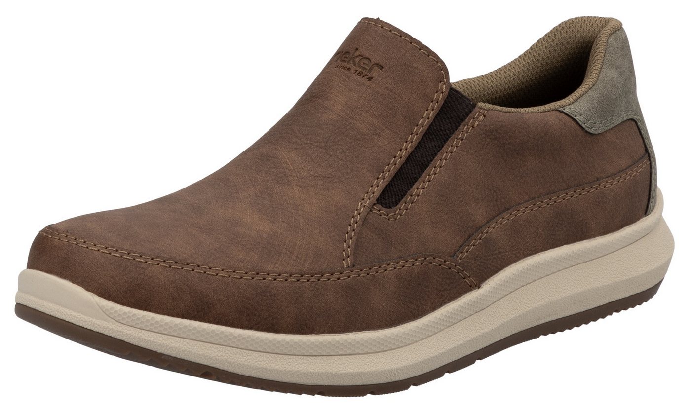 Rieker Slipper, Slip-on-Sneaker, Halbschuh, Loafer, Freizeitschuh mit Gummizug