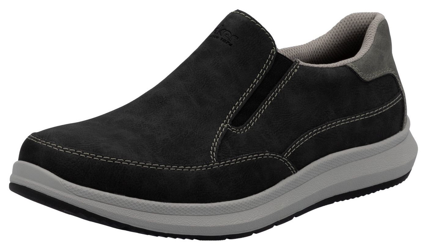 Rieker Slipper, Slip-on-Sneaker, Halbschuh, Loafer, Freizeitschuh mit Gummizug