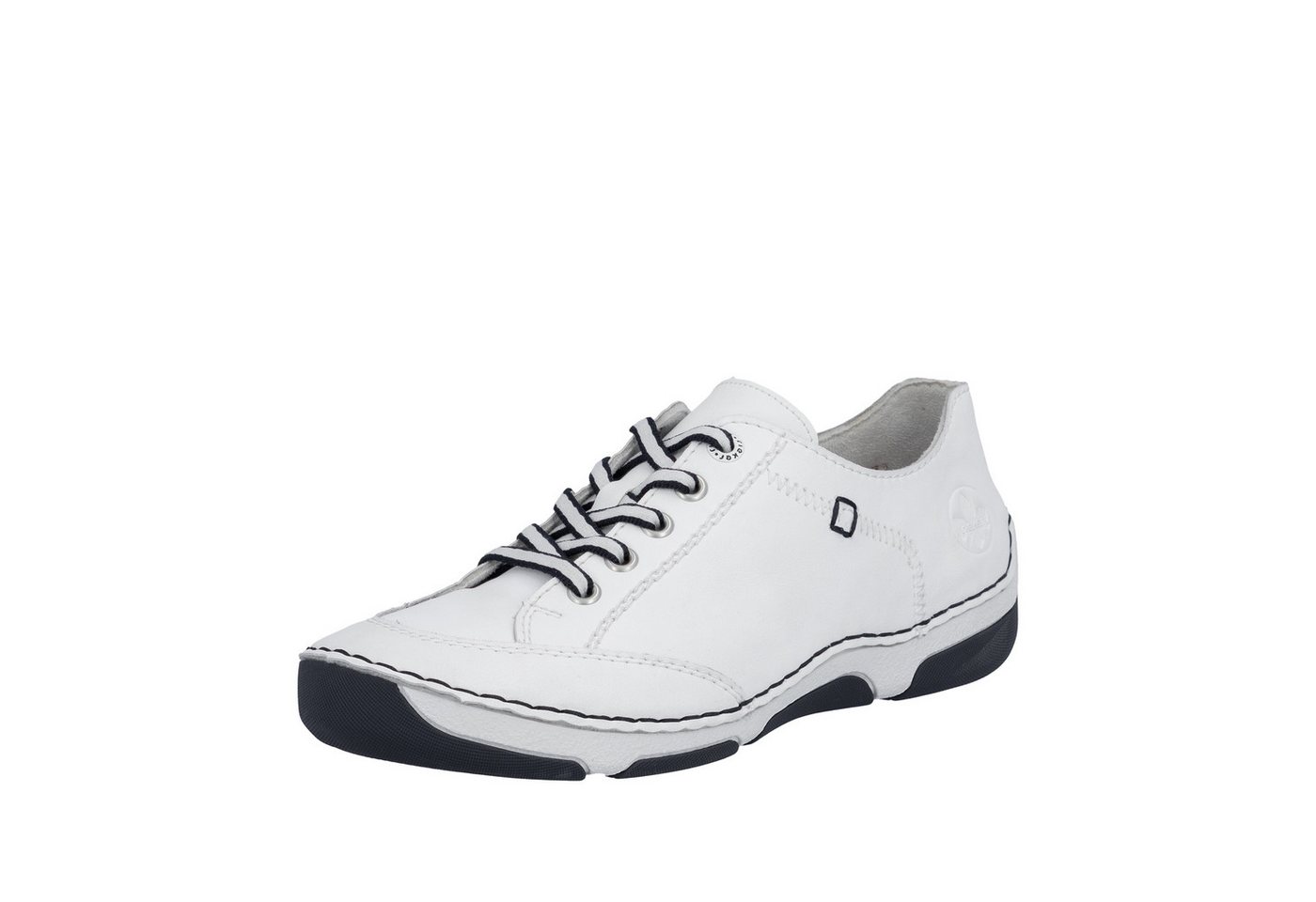 Rieker Sneaker Halbschuh, Freizeitschuh, Schnürschuh mit Rahmennaht