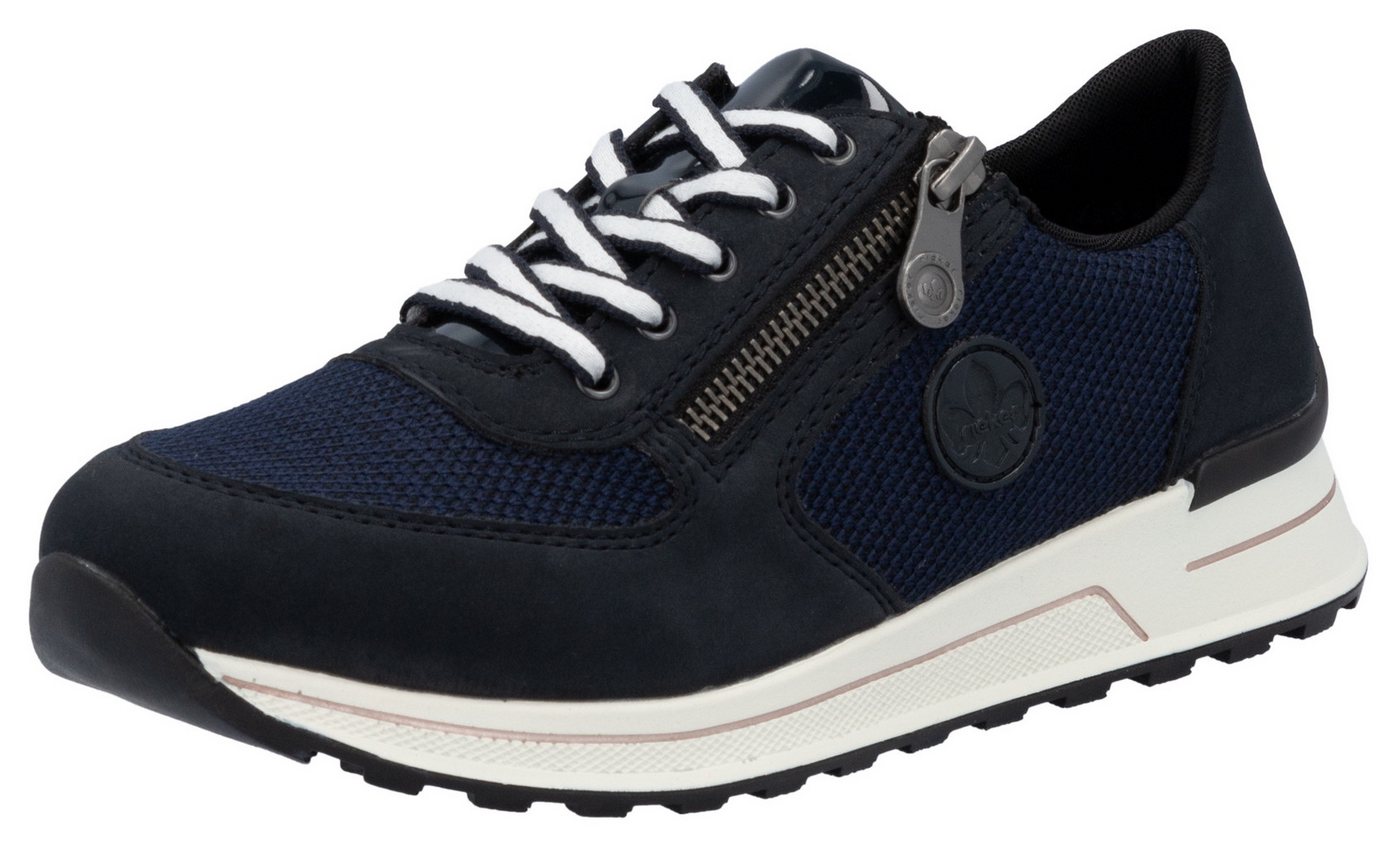Rieker Sneaker, Freizeitschuh, Halbschuh, Schnürschuh im Materialmix