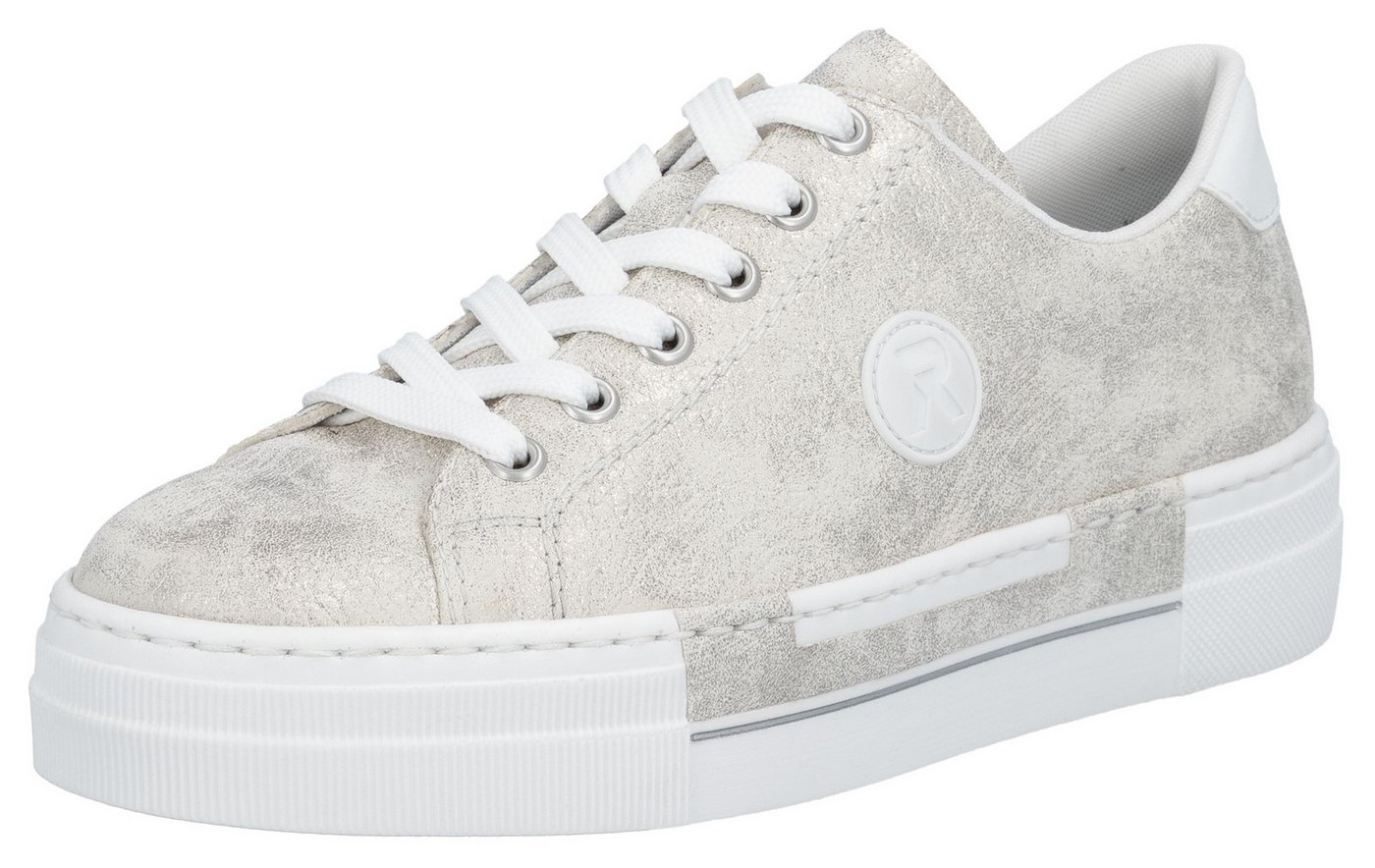 Rieker Sneaker, Freizeitschuh, Halbschuh, Schnürschuh mit Plateausohle