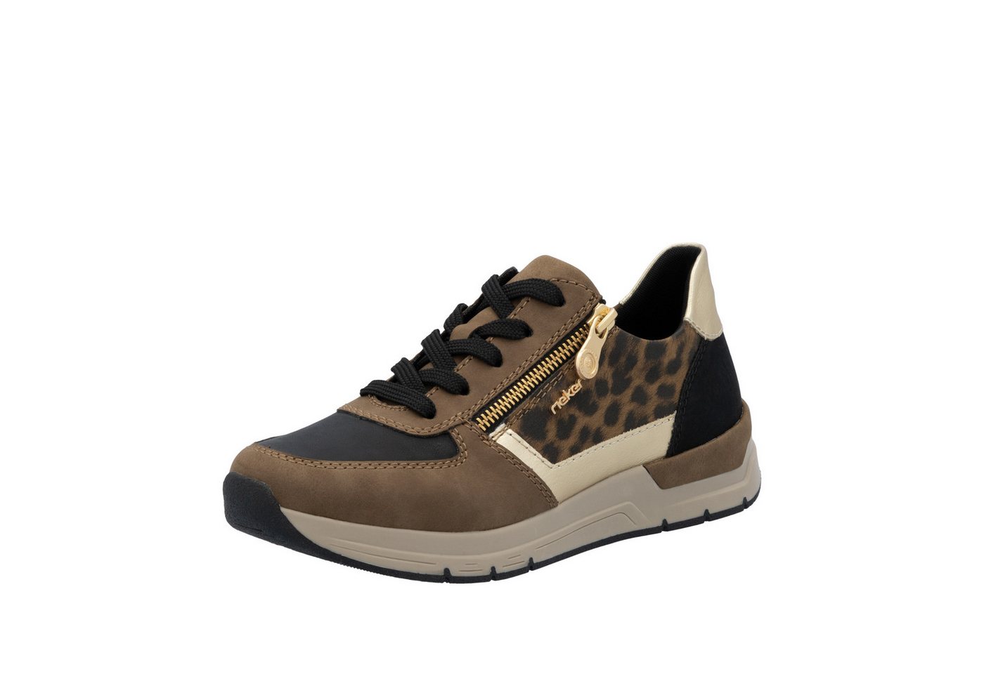 Rieker Sneaker, Freizeitschuh, Schnürschuh, Halbschuh mit modischen Akzenten