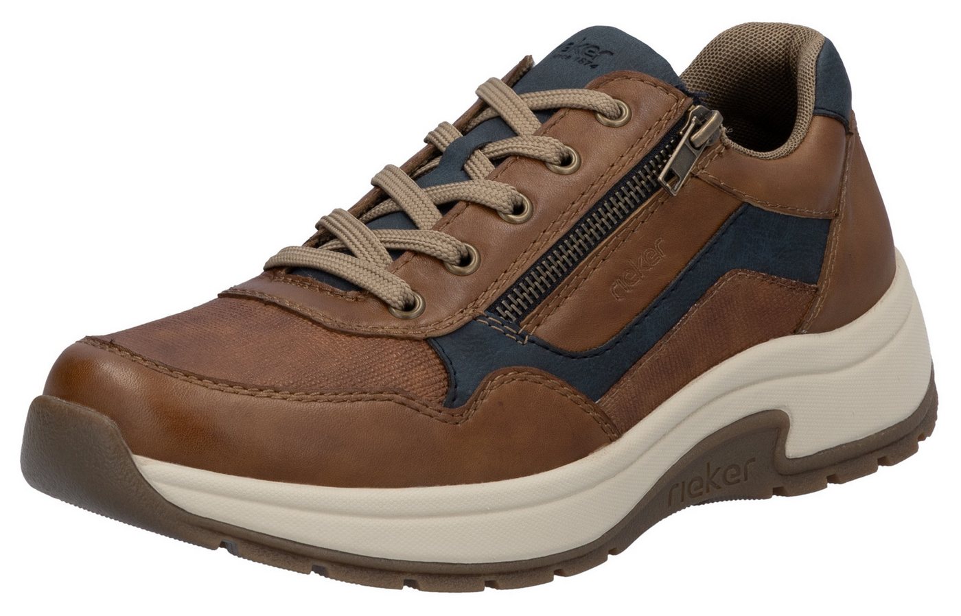 Rieker Sneaker, Halbschuh, Freizeitschuh, Schnürschuh in bequemer Form