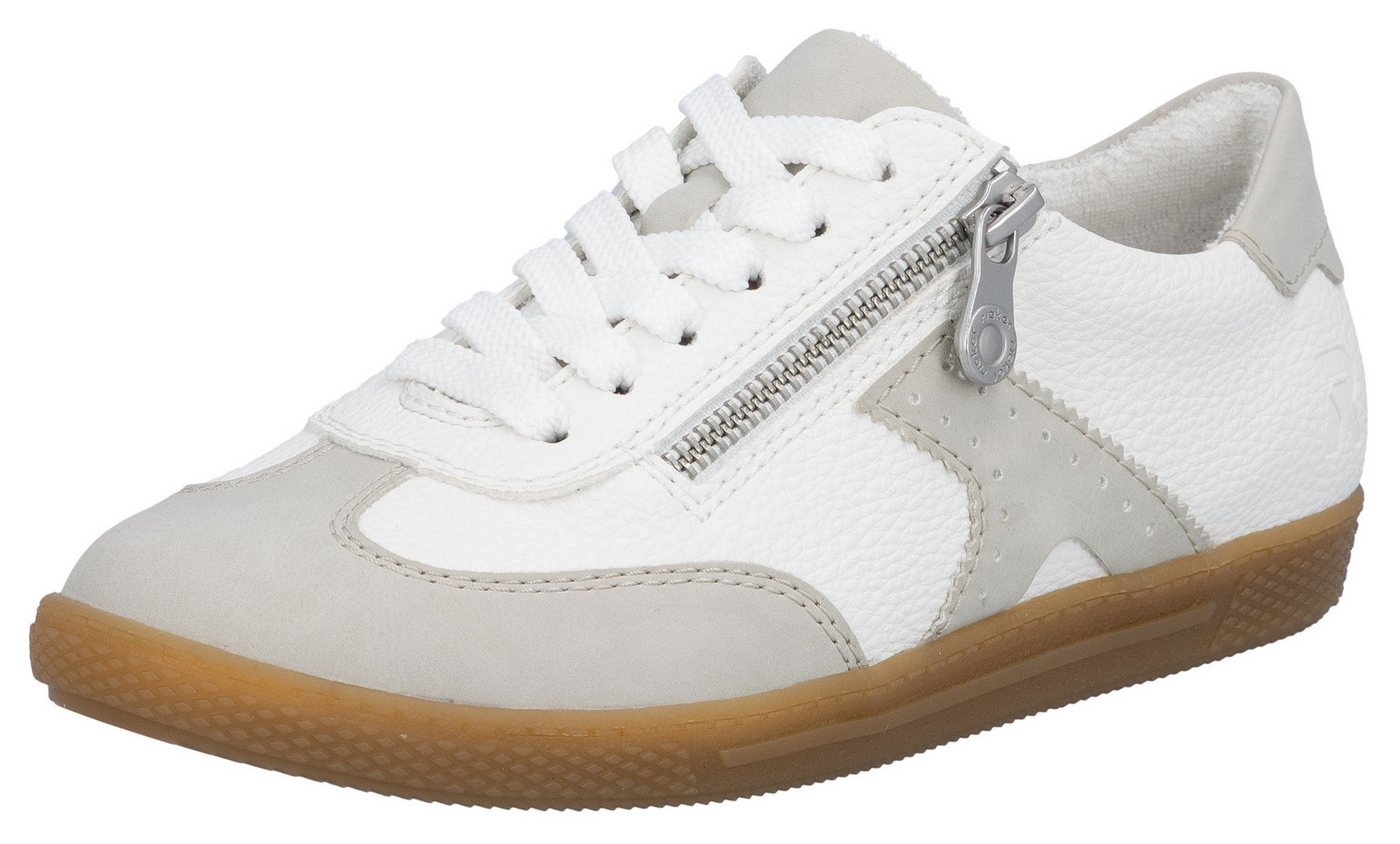 Rieker Sneaker Halbschuh, Freizeitschuh, Schnürschuh mit Reißverschluss