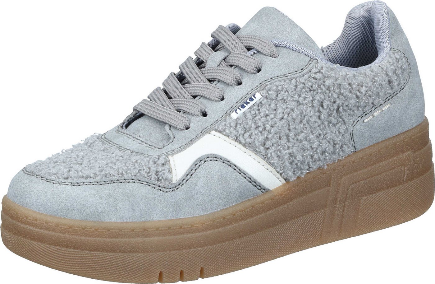 Rieker Schnürer Sneaker aus Textil/Synthetik