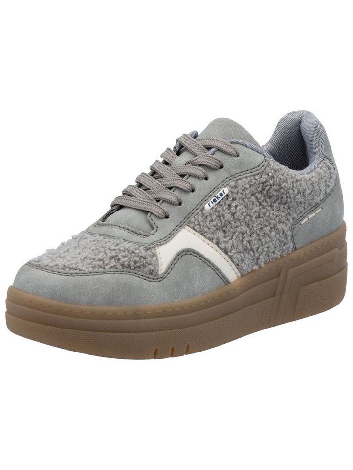 Rieker Sneaker Lederimitat Sneaker (grau)
