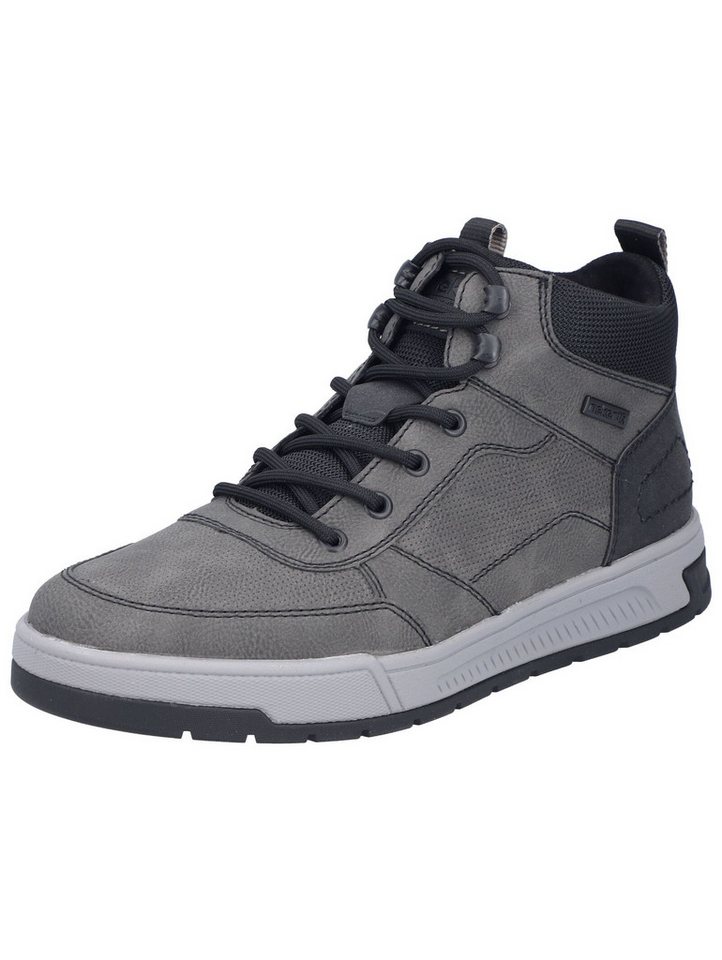Rieker Sneaker Lederimitat Sneaker (grau/schwarz)