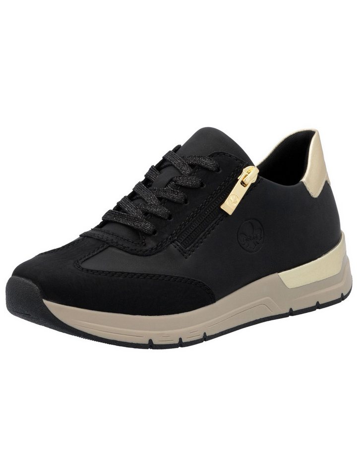 Rieker Sneaker Lederimitat Sneaker (schwarz)