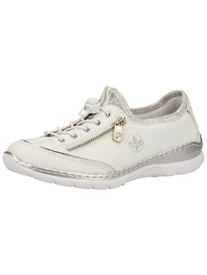 Rieker Sneaker Lederimitat Sneaker (weiß)