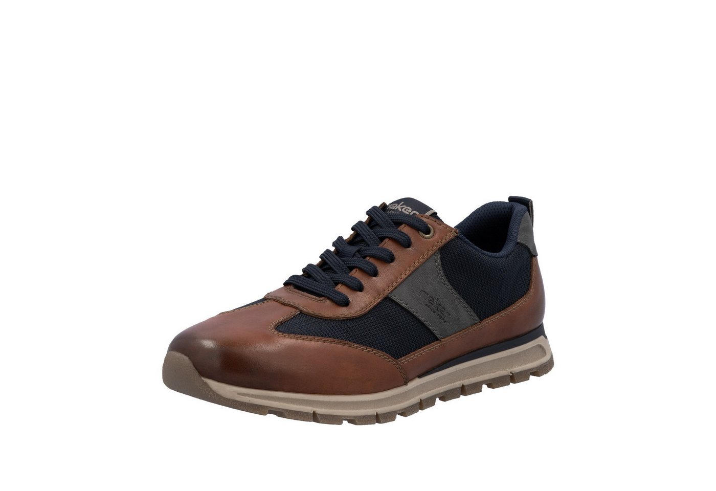 Rieker Sneaker Schnürschuh, Halbschuh, Casual-Sneaker mit gep. Schaftrand