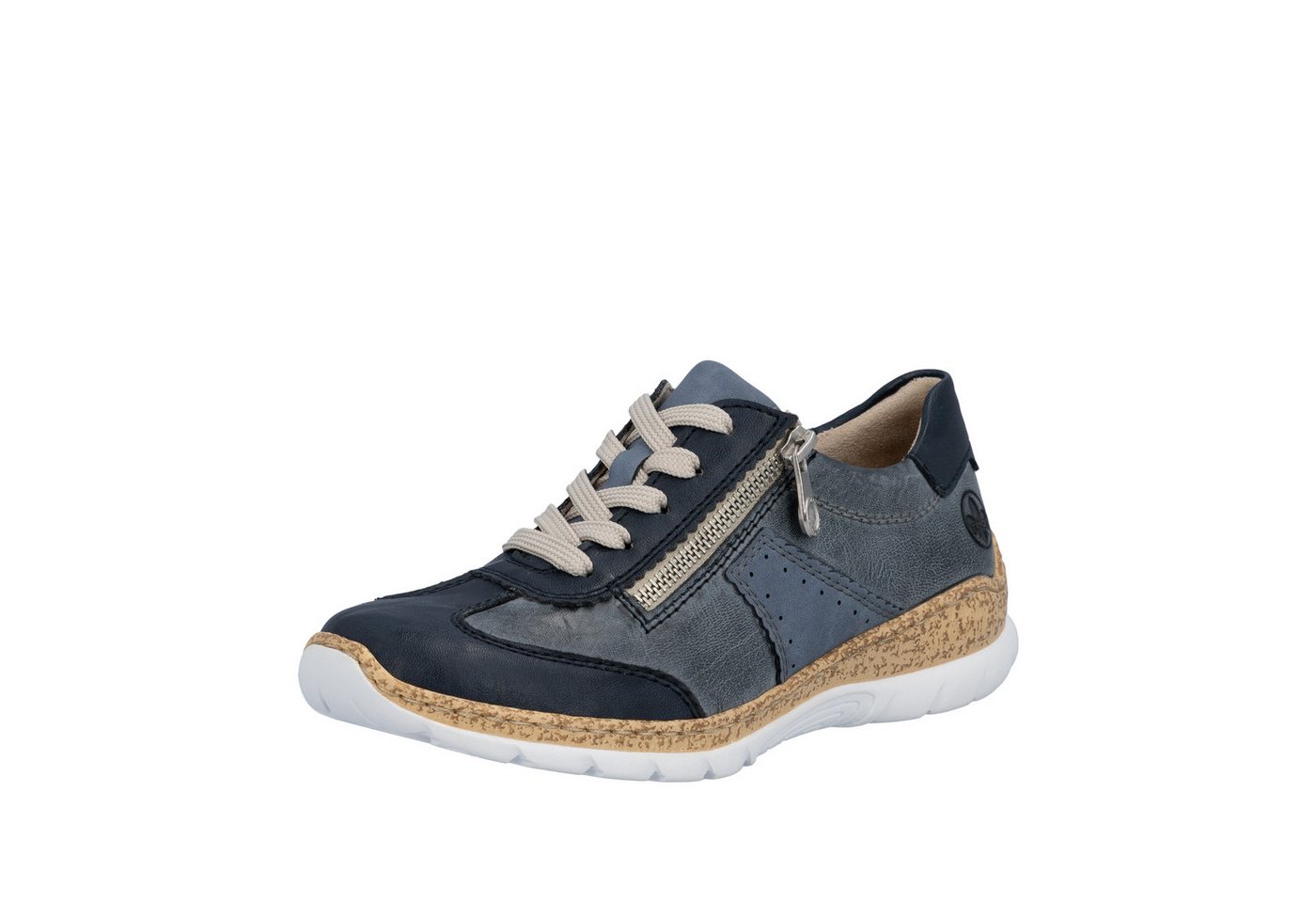 Rieker Sneaker Schnürschuh, Halbschuh, Casual-Sneaker mit Reißverschluss