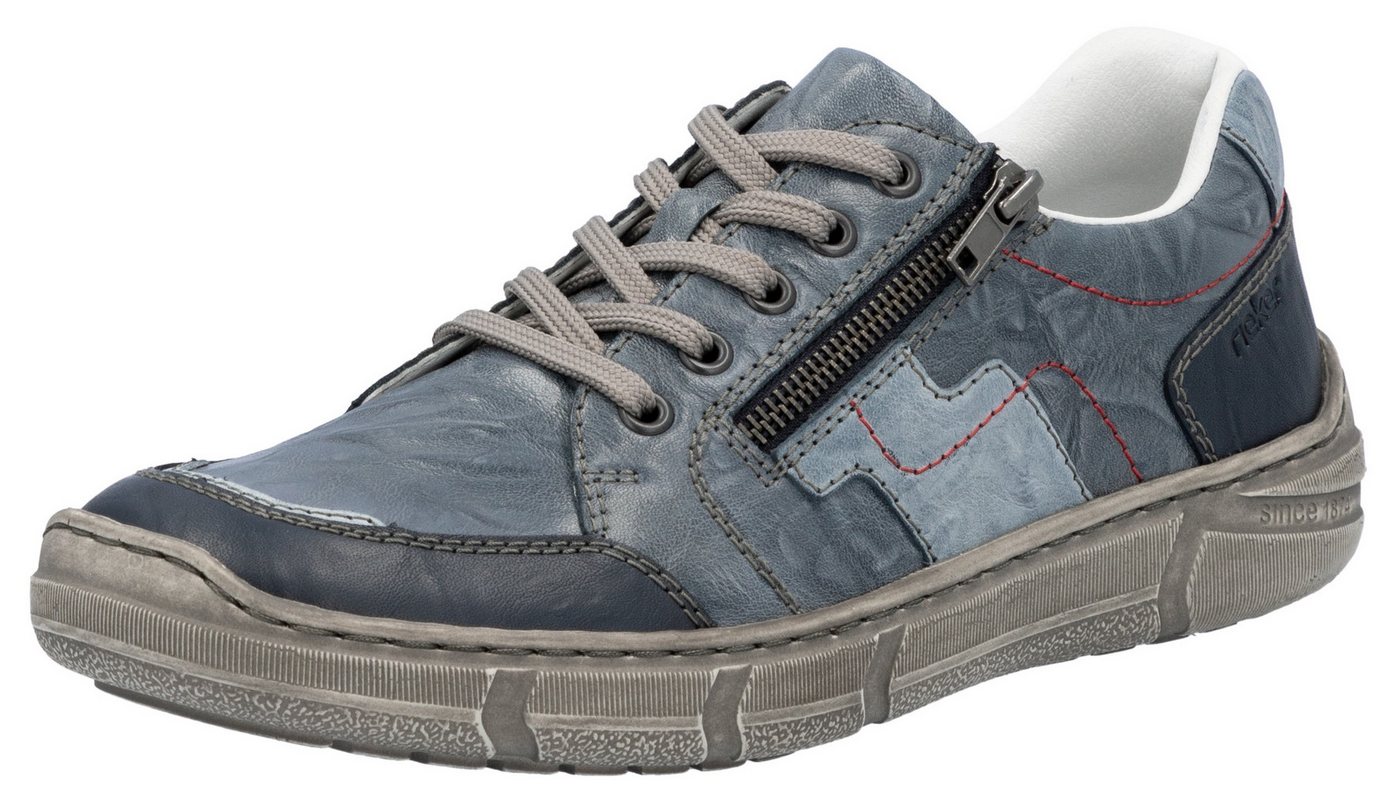 Rieker Sneaker, Schnürschuh, Halbschuh, Freizeitschuh mit Reißverschluss