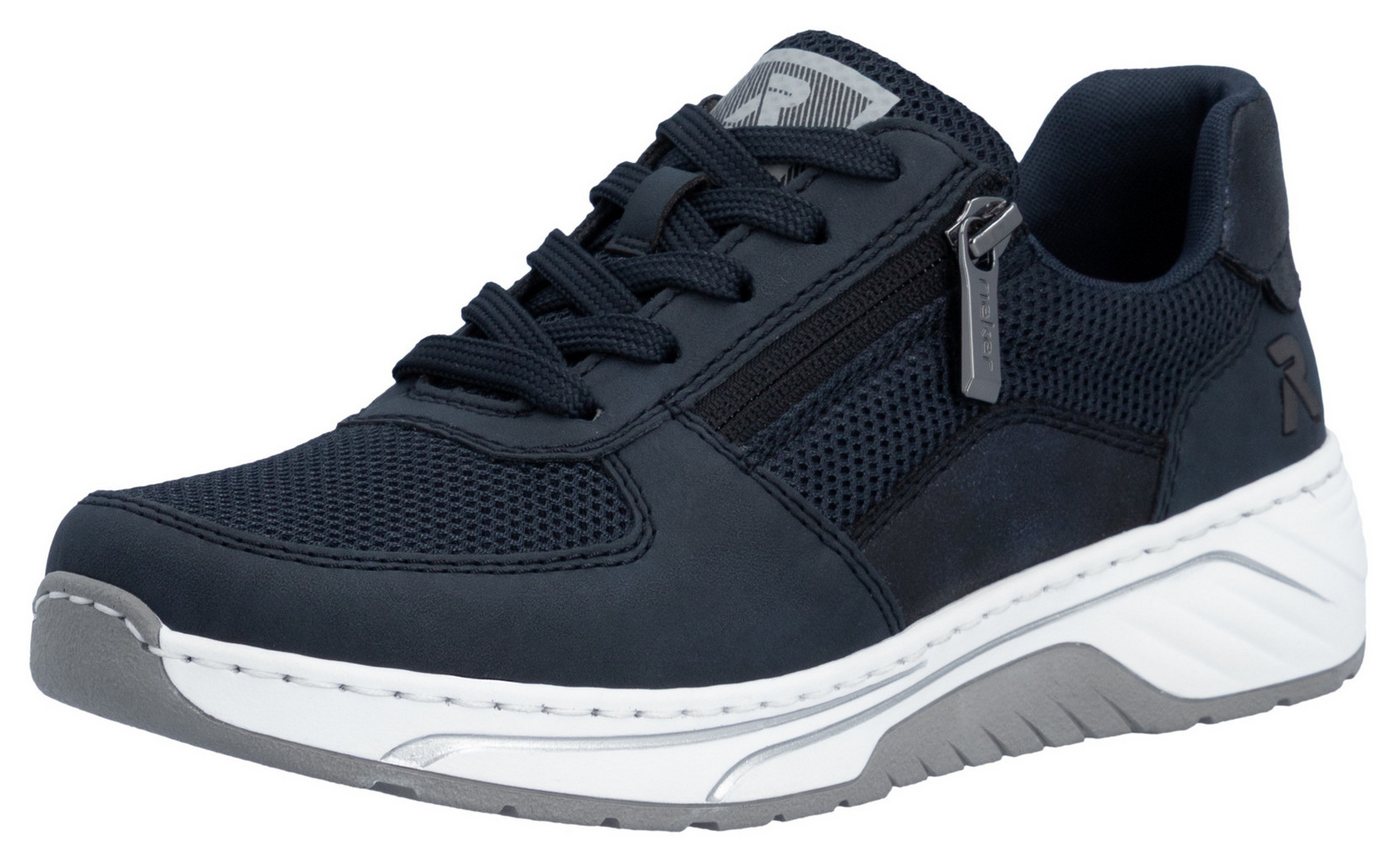 Rieker Sneaker Schnürschuh, Halbschuh, Freizeitsneaker mit Reißverschluss