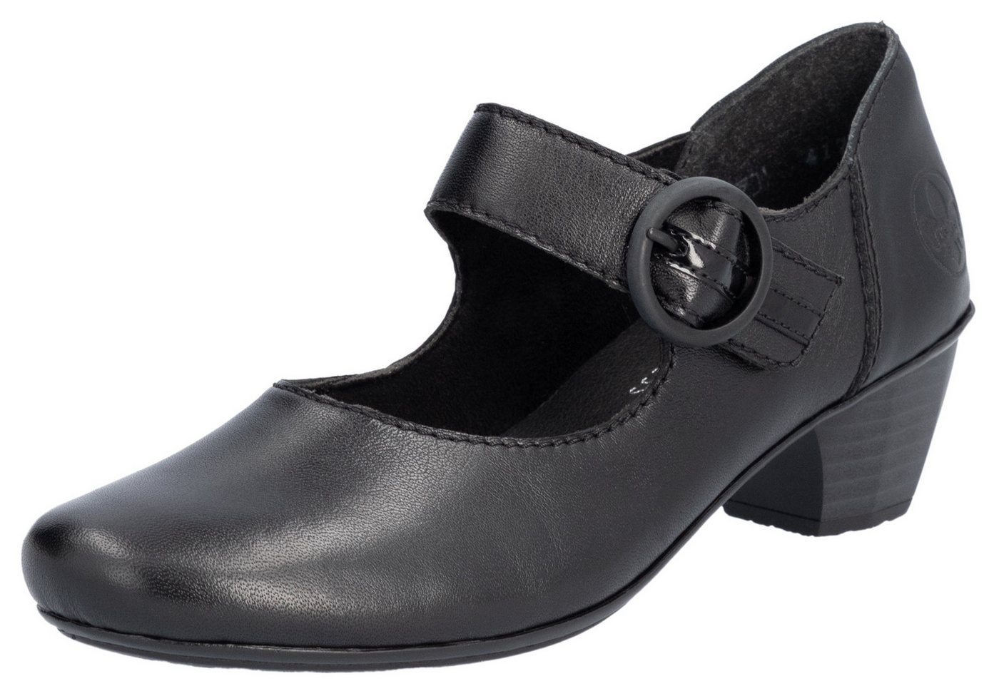 Rieker Spangenpumps, Festtagsschuh, Pumps, Trichterabsatz, mit Klettriemchen