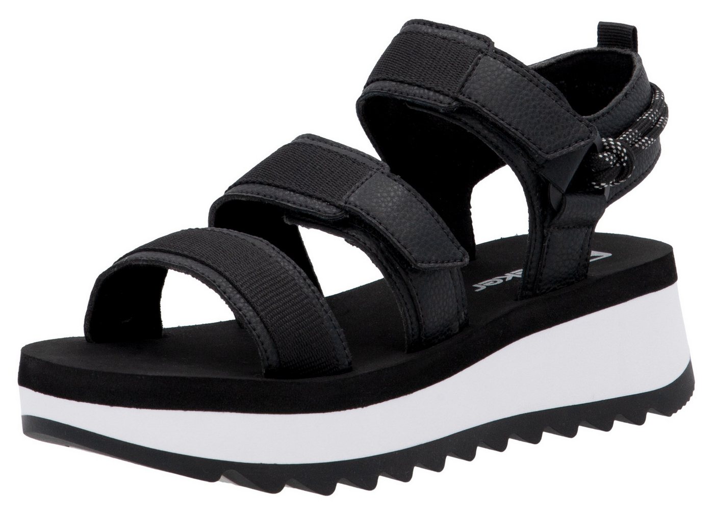 RIEKER Sport Adelaide Plateausandale Sommerschuh, Outdoorsandale, Sandalette mit Klettverschlüsse