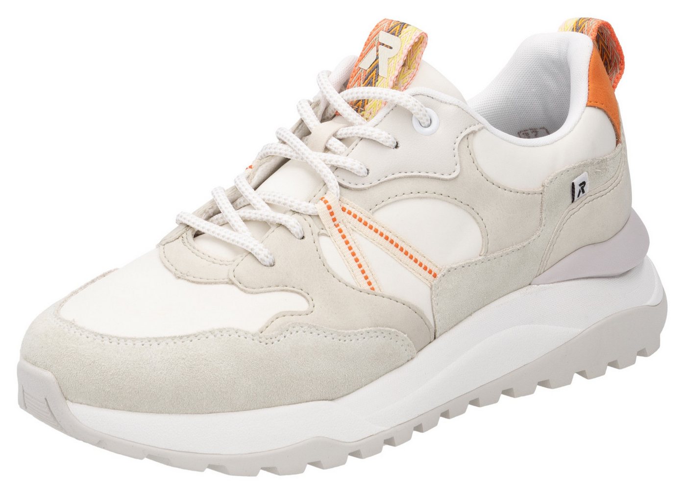 RIEKER Sport Bel Air Keilsneaker, Freizeitschuh, Halbschuh, Schnürschuh mit herausnehmbarem Fußbett