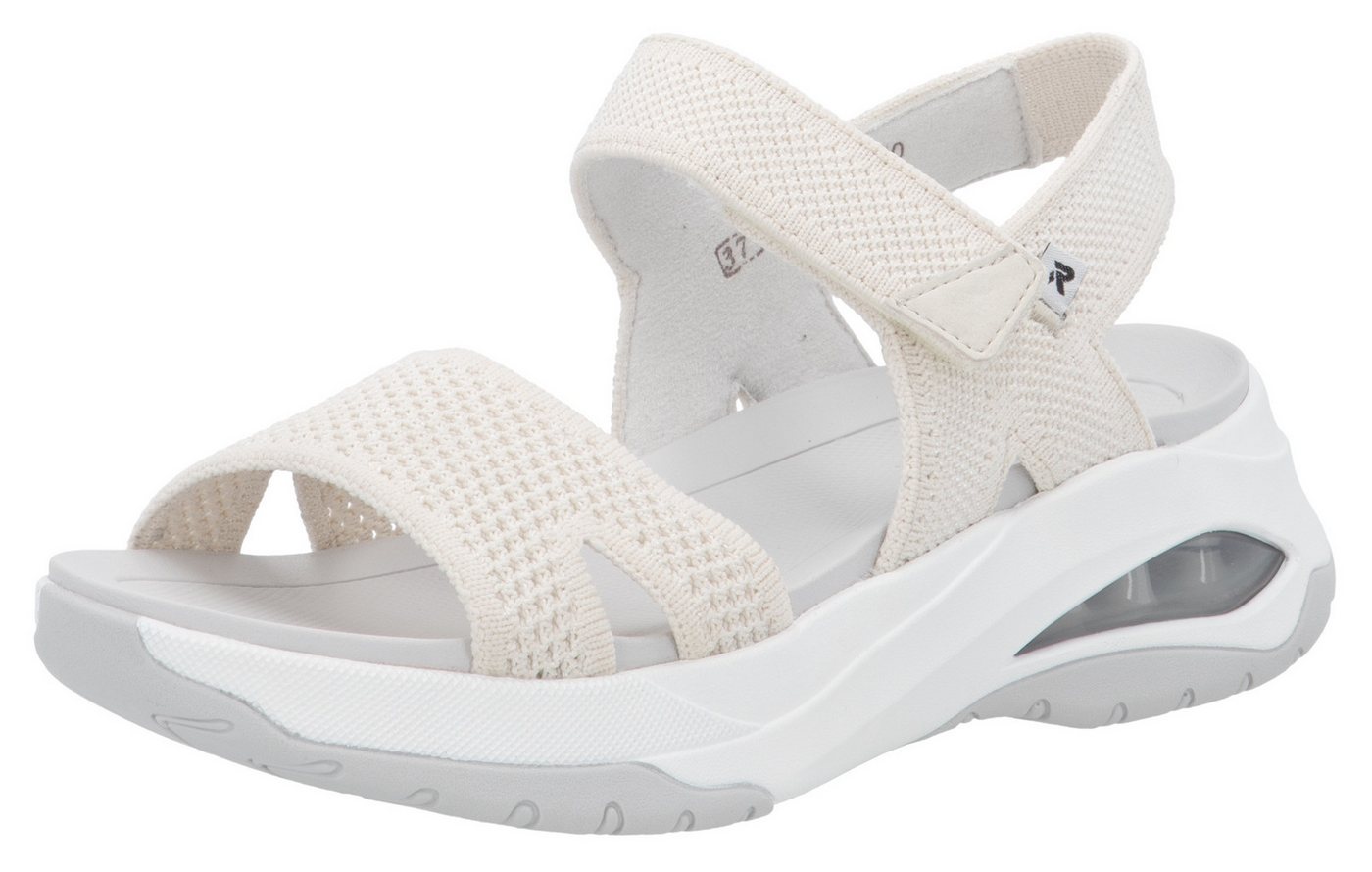 RIEKER Sport Byron Bay Sandale, Sport-Sandale, Sommerschuh, Outdoorsandale mit weichem Fußbett (beige)