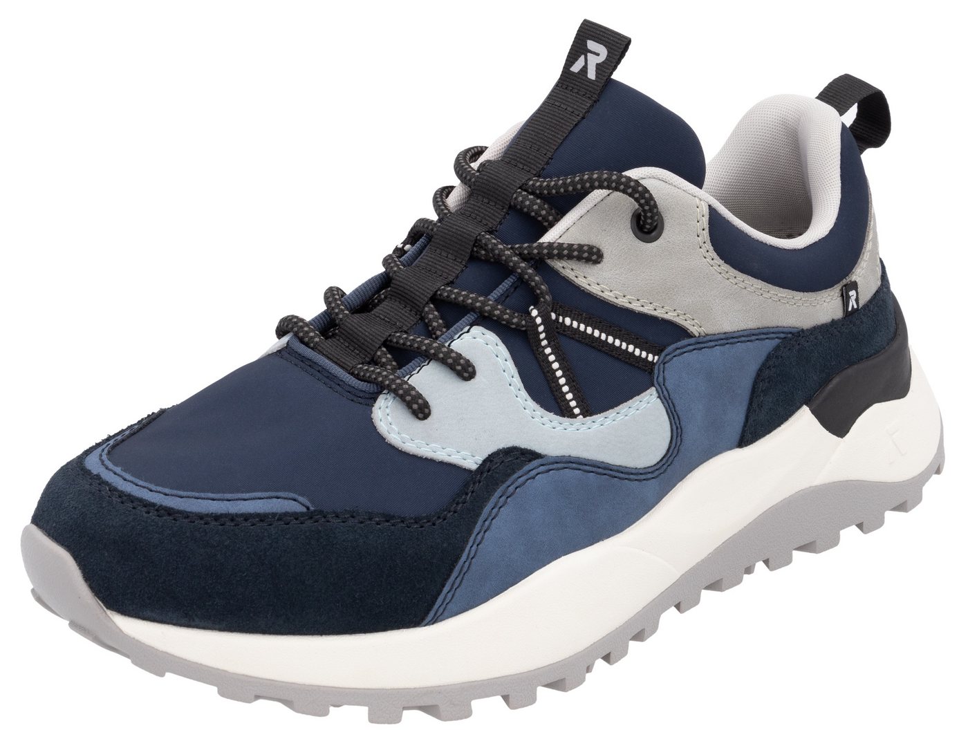 RIEKER Sport Castello Slip-On Sneaker, Halbschuh, Freizeitschuh, Slip in mit herausnehmbarer Soft-Einlage