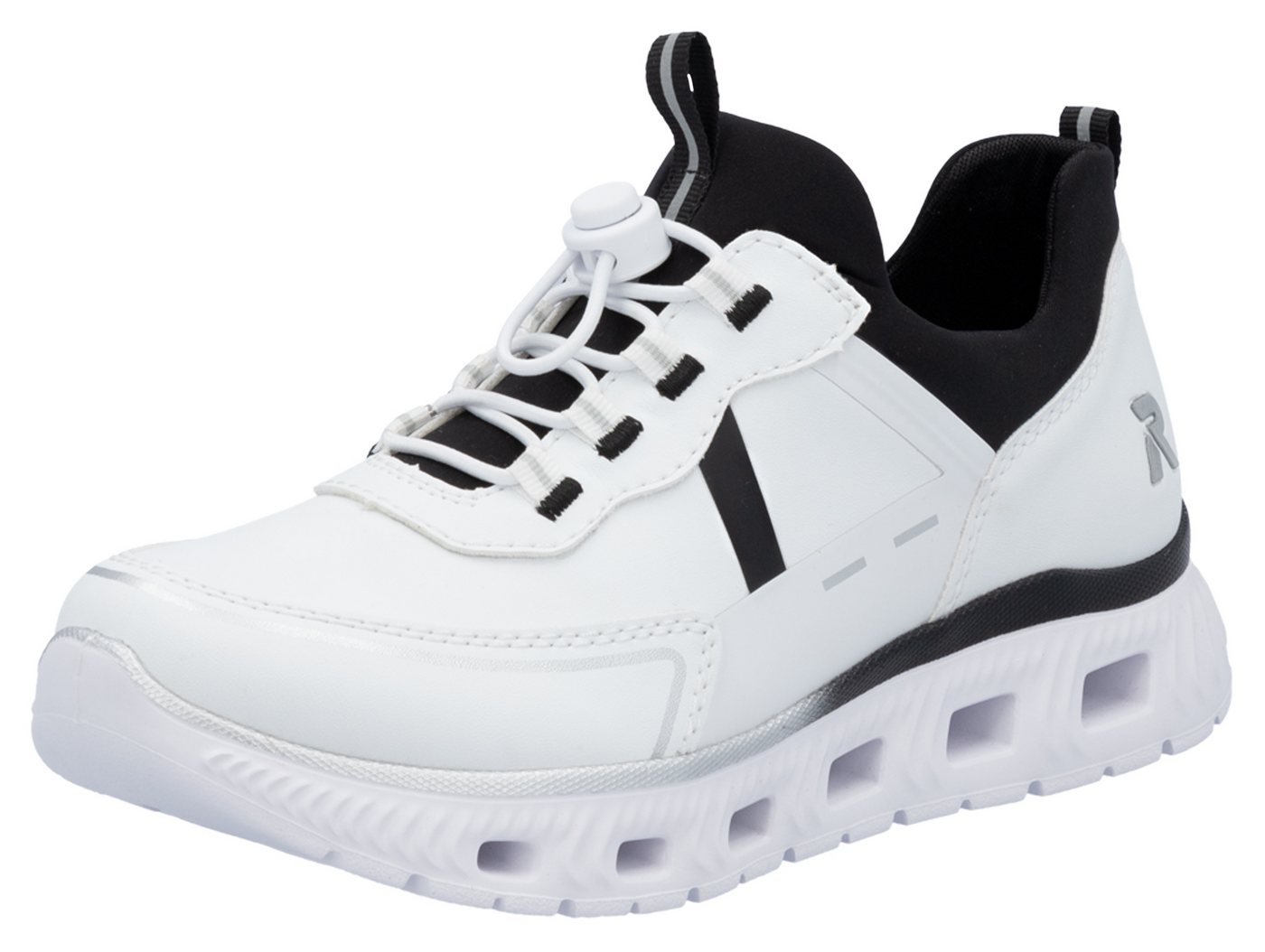 RIEKER Sport Edina Slip-On Sneaker Chunky Slipper, Freizeitschuh in veganer Verarbeitung