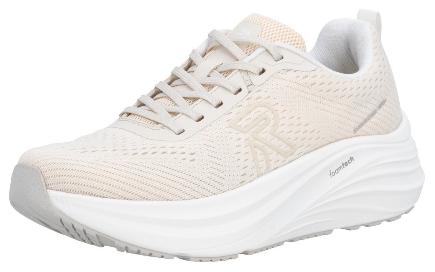 Rieker Sport Plateausneaker Freizeitschuh, Halbschuh, Schnürer mit leichter Laufsohle (beige)