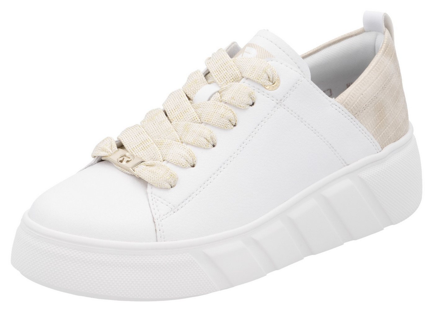 RIEKER Sport Plateausneaker, Schnürschuh, Halbschuh, Freizeitsneaker mit Soft-Einlage