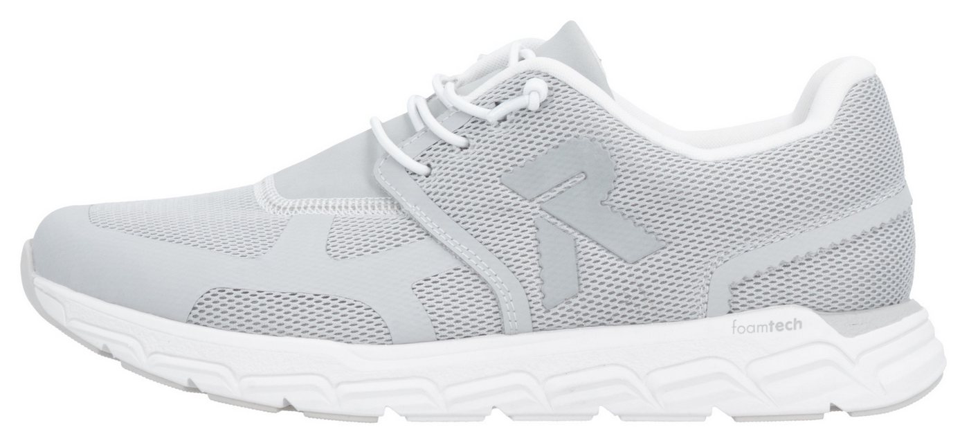 Rieker Sport Preston Slip-On Sneaker Freizeitschuh, Halbschuh, Schlupfschuh mit Gummizug (grau)