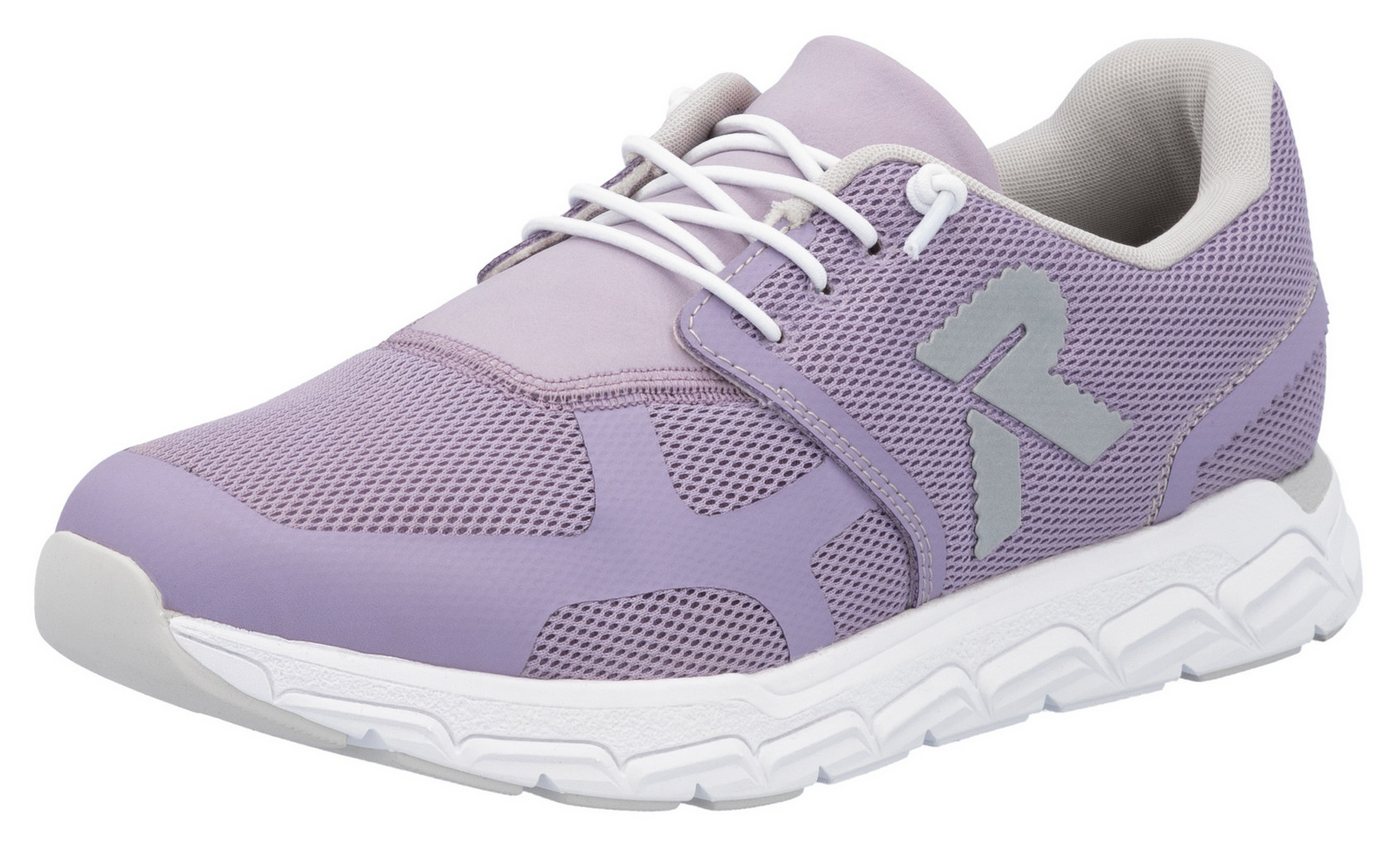 RIEKER Sport Preston Slip-On Sneaker Freizeitschuh, Halbschuh, Schlupfschuh mit Gummizug (viola)
