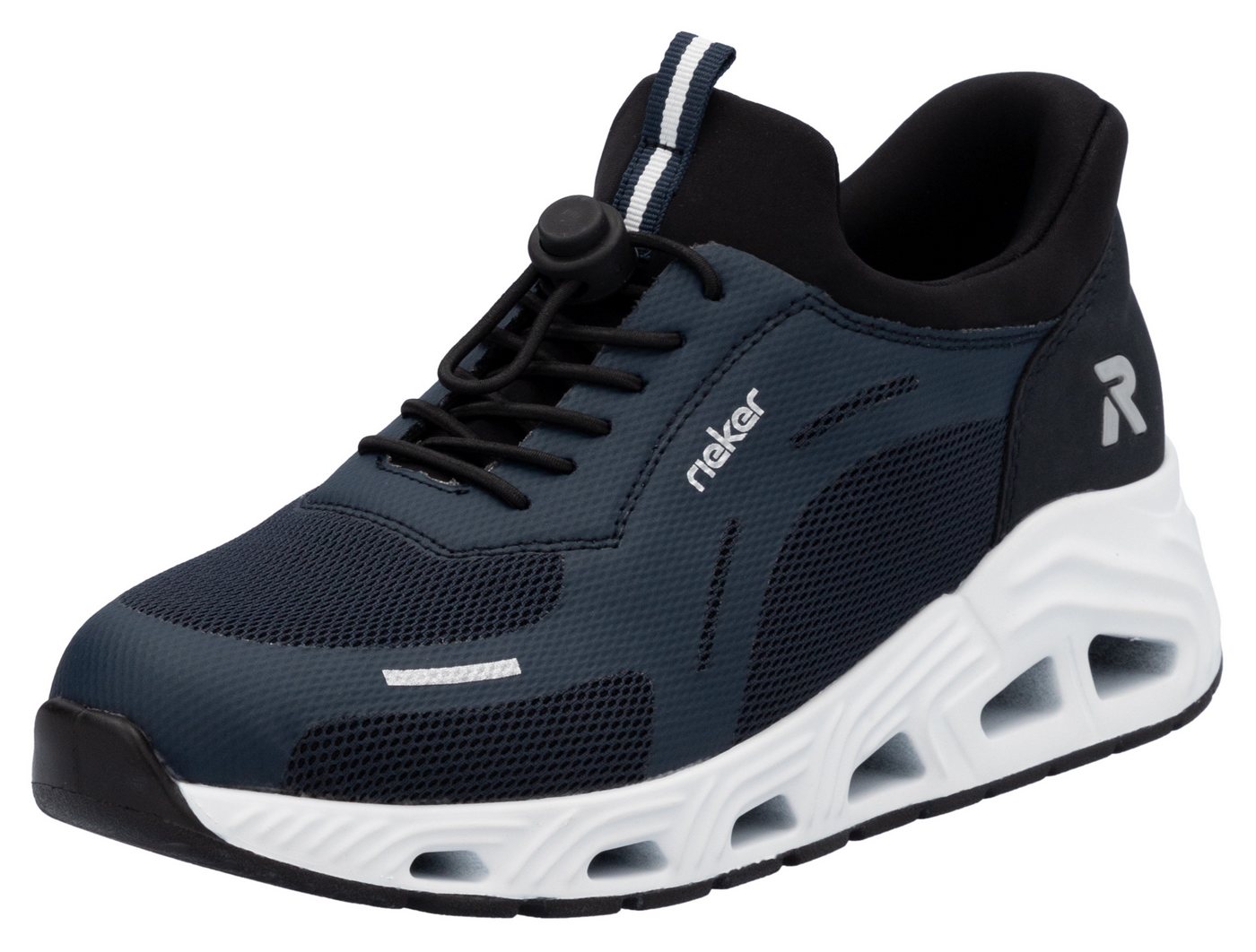 RIEKER Sport Ready2GO Slip-On Sneaker, Freizeitsneaker, Halbschuh, Schlupfschuh mit Schnellverschluss