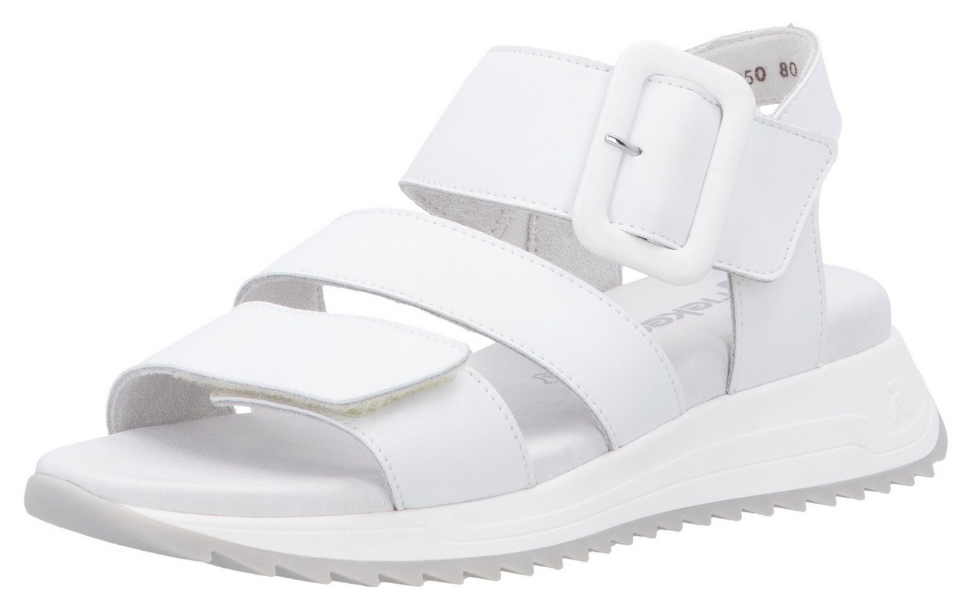 Rieker Sport Riemchensandale Sommerschuh, Klettschuh, Outdoorsandale mit weichem Fußbett (weiß)