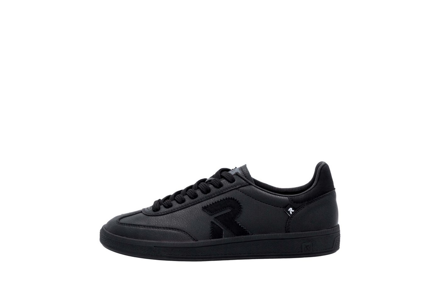 RIEKER Sport San Diego Swing2GO Sneaker Retro-Sneaker, Freizeitschuh, Halbschuh mit herausnehmbarem Fußbett (schwarz)