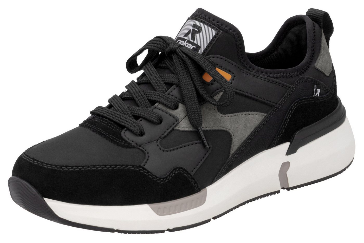 RIEKER Sport Slip-On Sneaker, Freizeitschuh, Halbschuh, Schlupfschuh mit elastischem Einstieg