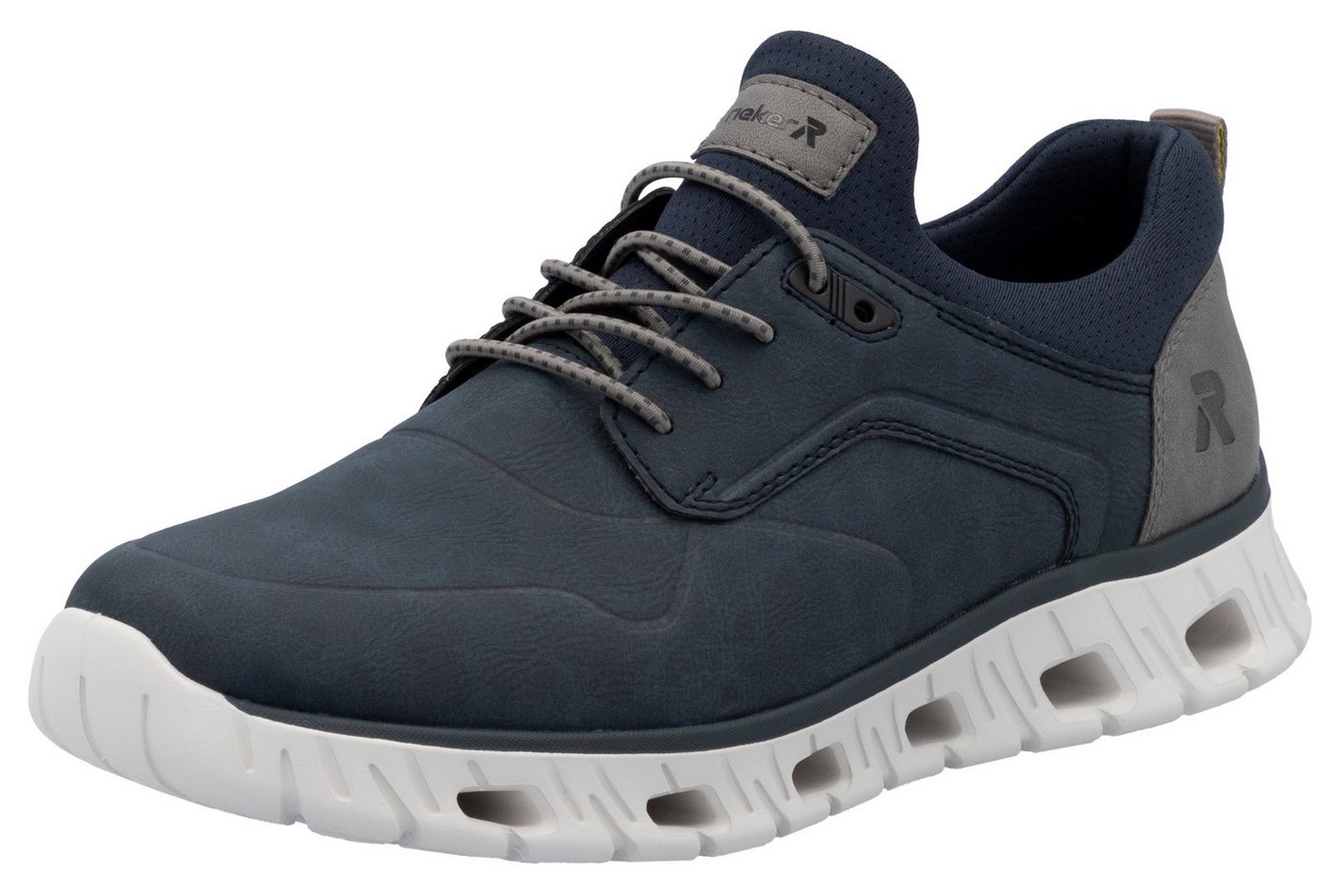 RIEKER Sport Slip-On Sneaker, Freizeitschuh, Halbschuh, Schlupfschuh mit modischer Laufsohle