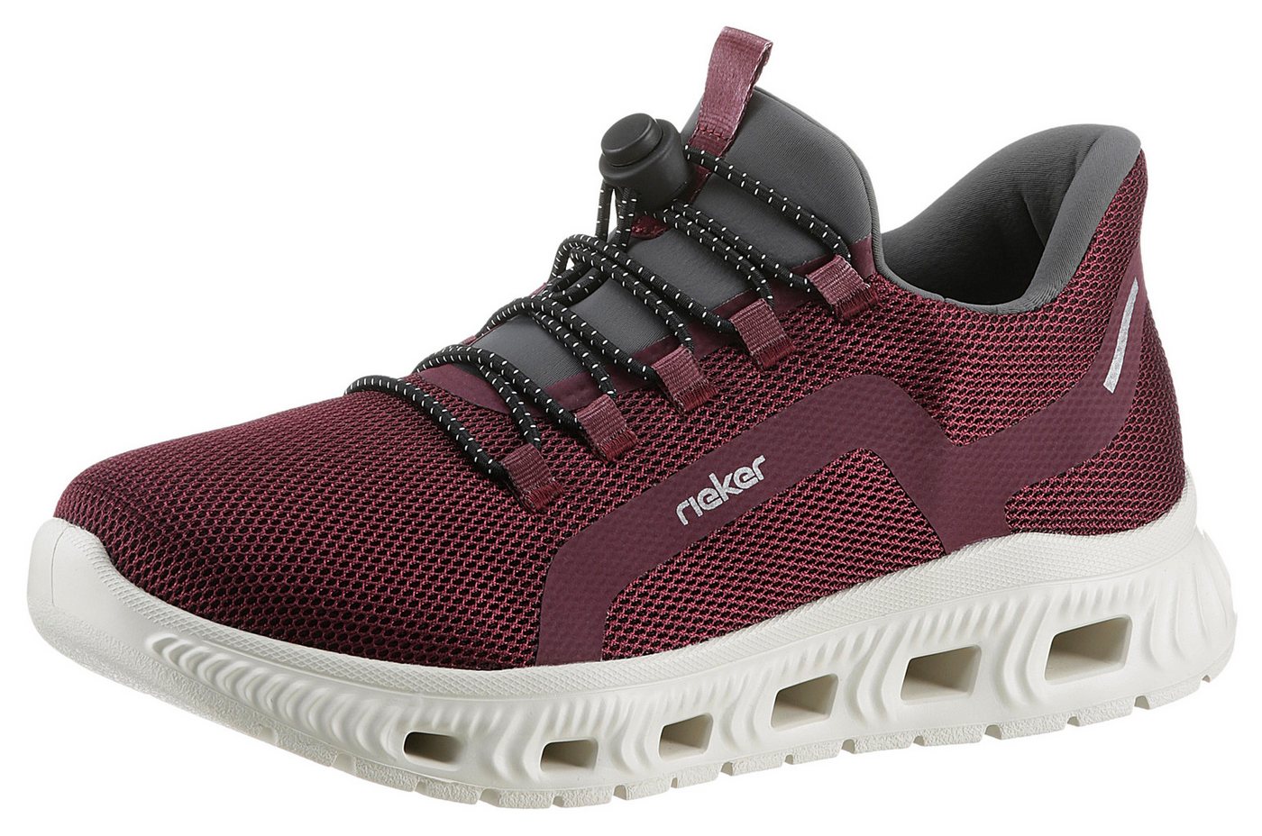Rieker Sport Slip-On Sneaker, Freizeitschuh, Slipper, Halbschuh mit MemoSoft-Ausstattung