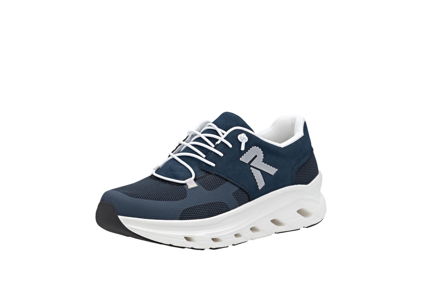 RIEKER Sport Slip-On Sneaker Freizeitsneaker, Halbschuh, Schlupfschuh mit gepolstertem Schaftrand (blau)