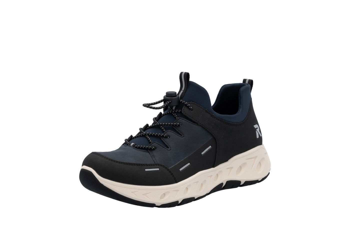 Rieker Sport Slip-On Sneaker Schlupfschuh, Freizeitsneaker, Halbschuh mit gepolstertem Schaftrand