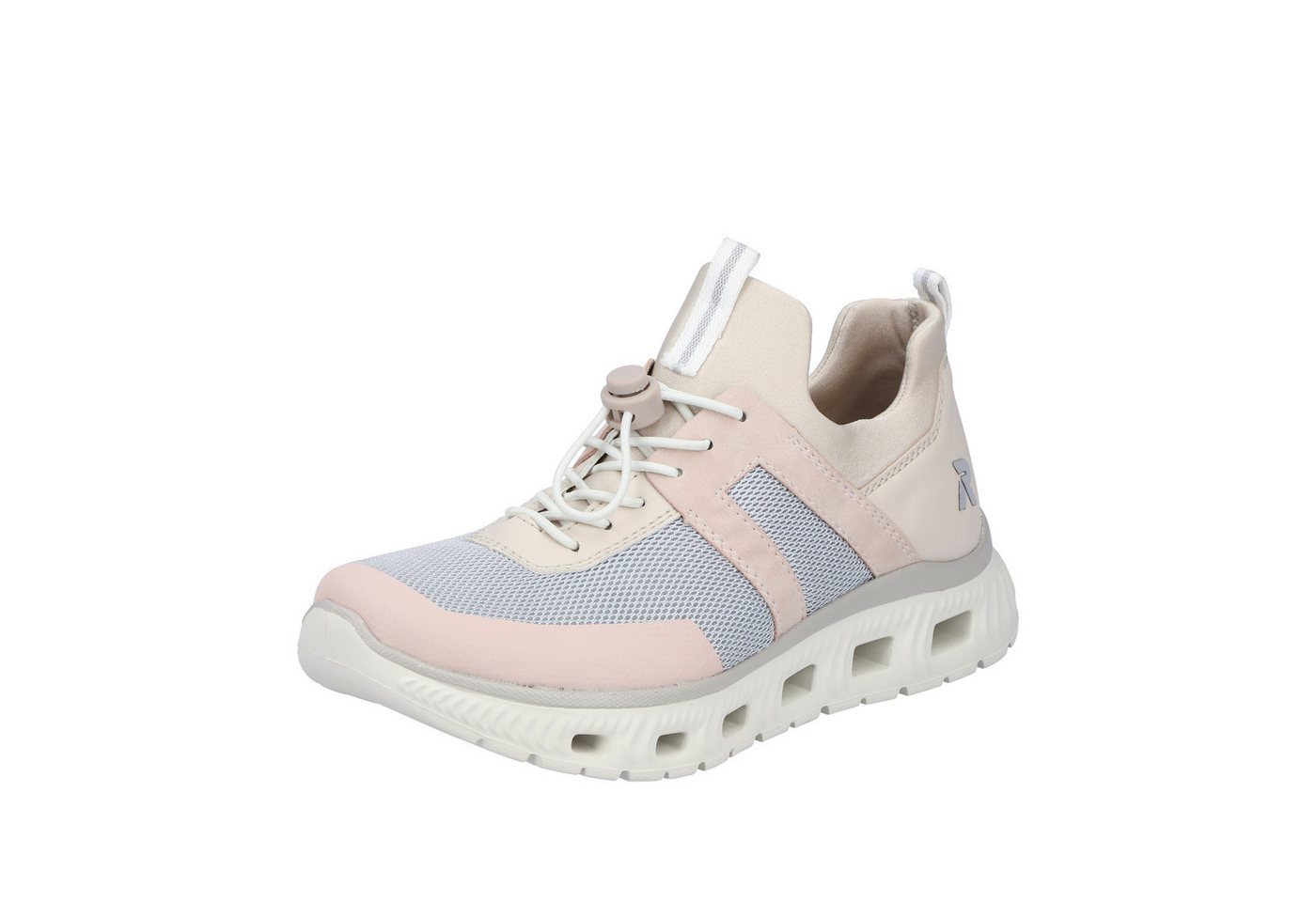 Rieker Sport Slip-On Sneaker Sportschuh, Halbschuh, Freizeitschuh in veganer Verarbeitung (beige)