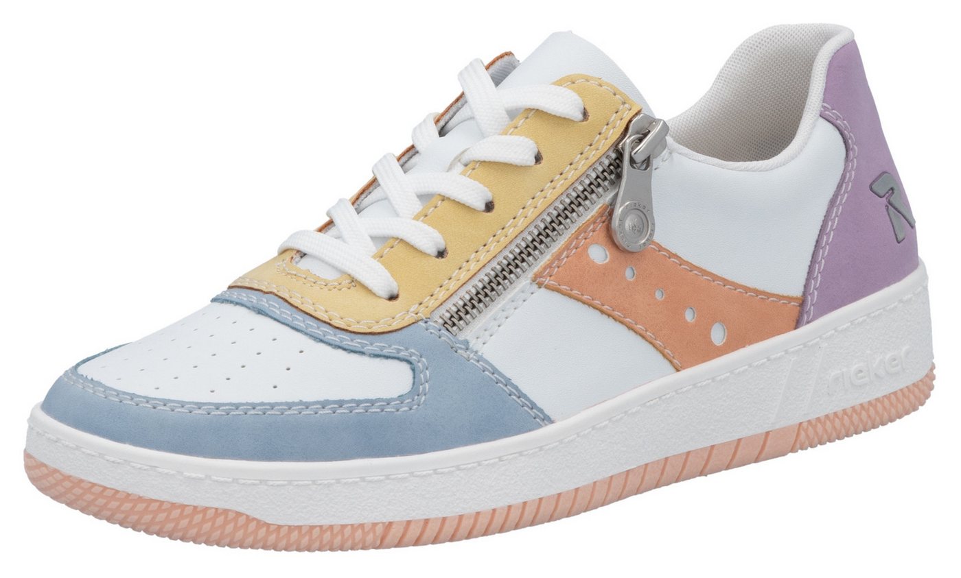 RIEKER Sport Sneaker in aktueller Farbkombination, Freizeitschuh, Halbschuh, Schnürschuh