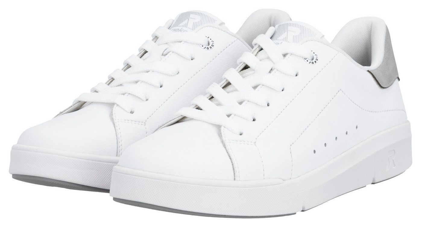 Rieker Sport Sneaker in monochromer Optik, Freizeitschuh, Halbschuh, Schnürschuh