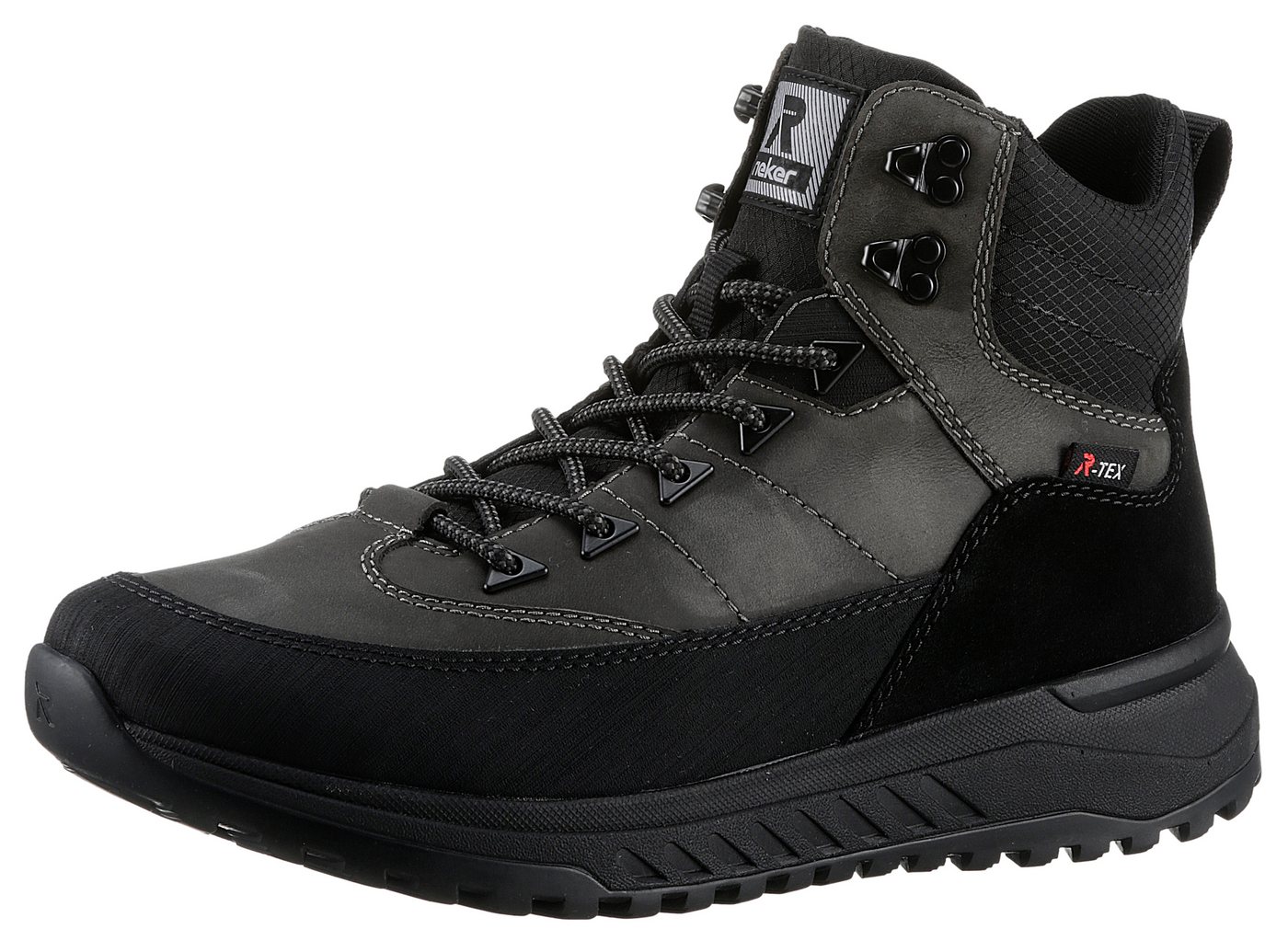 RIEKER Sport Winterboots, Schneeboots, Outdoorstiefelette mit Fiber Grip-Laufsohle