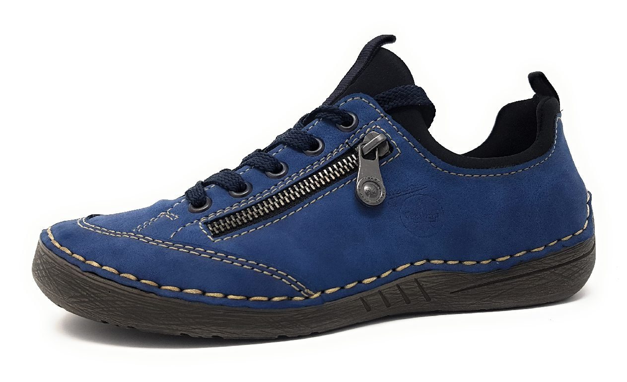 Rieker sportlicher Schnürer Schnürschuh (blau)