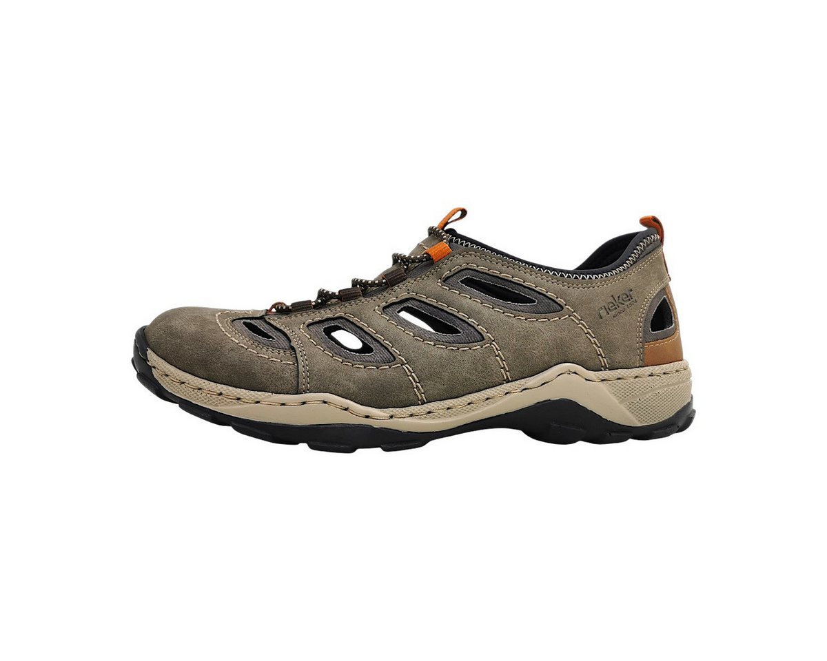 Rieker sportlicher Schnürer Slipper (braun)